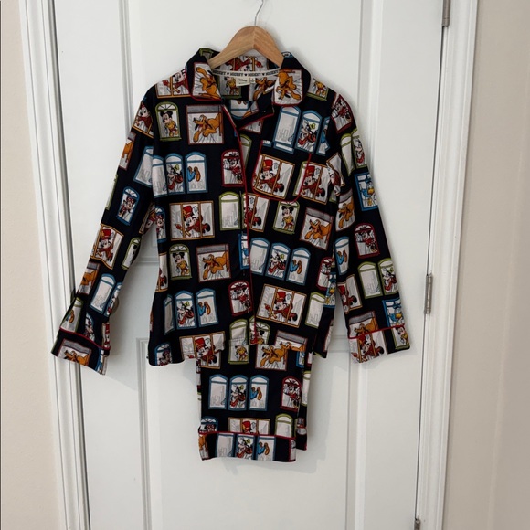 Disney Mickey and Pluto Pajama Set - Red, Yellow, Black - Picture 2 of 6